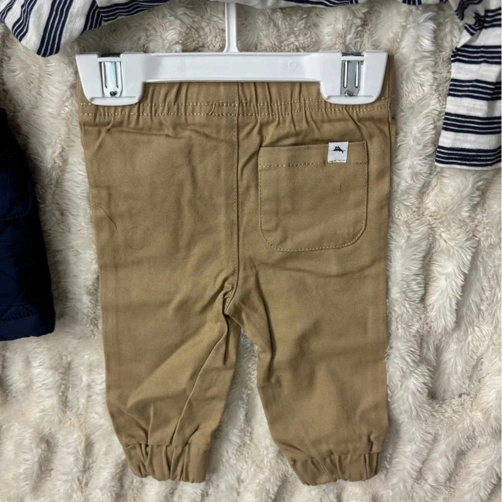 NWT TOMMY BAHAMA Navy and Tan Kids Outfit